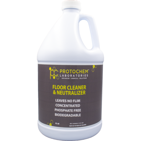 PROTOCHEM LABORATORIES Neutral Floor Cleaner Concentrate, 1 gal., EA1 PC-49-1